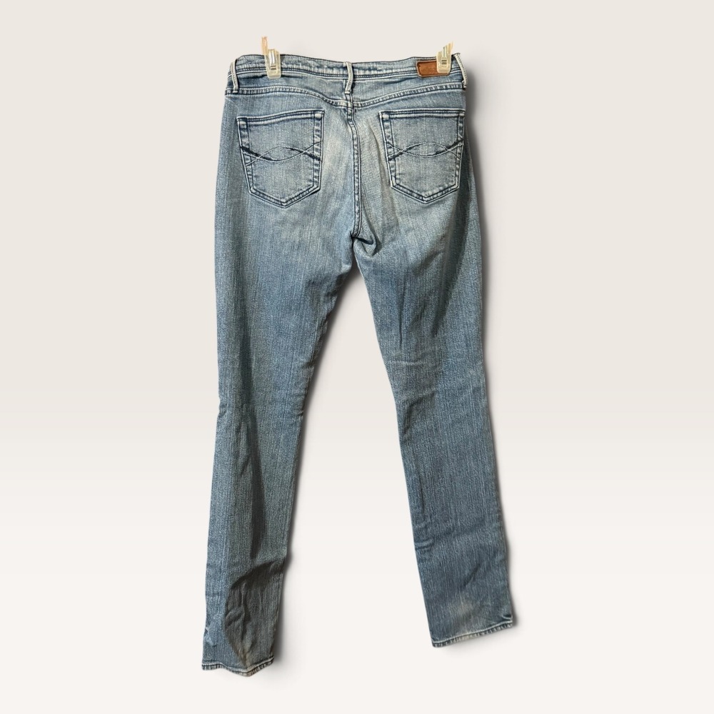 Abercrombie & Fitch Size 6 Blue Low Rise Skinny Jeans Vintage Y2K Light Wash